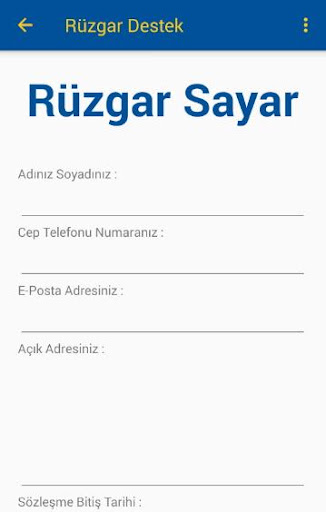 Rüzgar DESTEK Screen 3