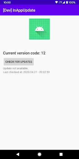 Android application [Dev] InAppUpdates screenshort