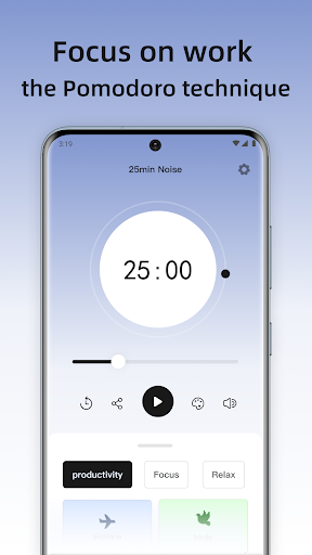 Android application 25min Noise - Stay focused screenshort
