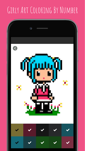 Girly Art Coloring By Number Screen 2