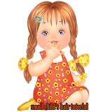 small childs hair tutorial icon