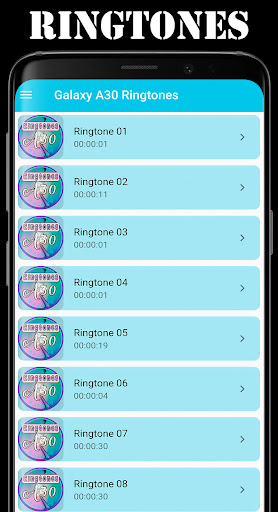 Galaxy A30 Ringtone Screen 3