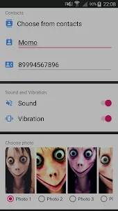 Scary Momo Fake Video Call Simulator
