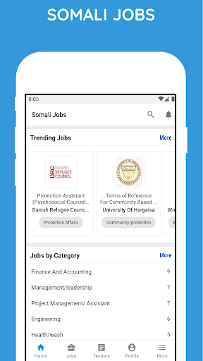 Android application Somali Jobs screenshort