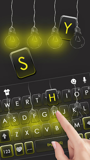 Light Bulb Black Keyboard Back Screen 2