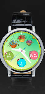 Floral Samsung watchface theme