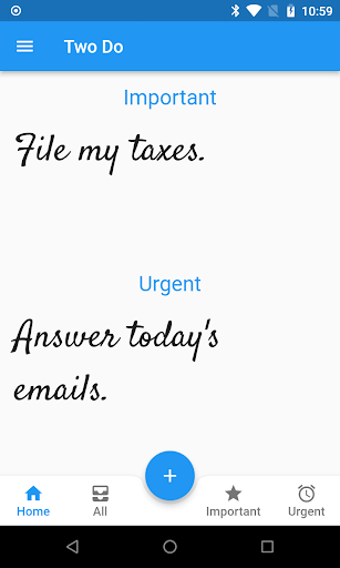 Android application Two Do screenshort