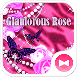 Pink Wallpaper Glamorous Rose icon