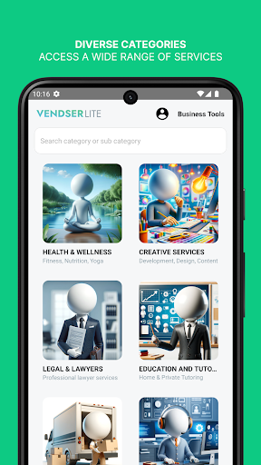 Android application Vendser Lite screenshort
