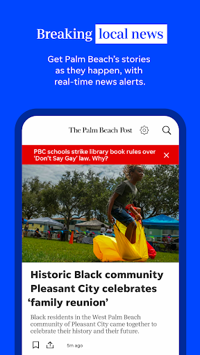 Screenshot of Palm Beach Post: Local News