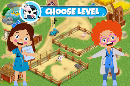 Kids Farm Animals Doctor Game