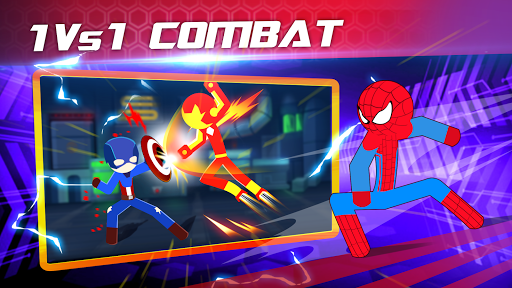 Super Stick Fight AllStar Hero v4.3 MOD APK (One Hit, God Mode