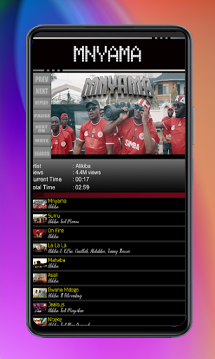 Android application Alikiba Mnyama screenshort