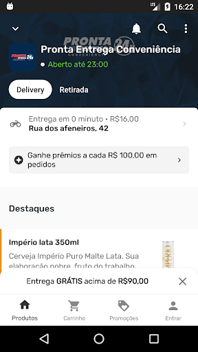 Pronta Entrega Conveniência Screen 2