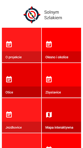 Android application Solnym Szlakiem screenshort