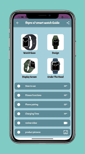 Fitpro x7 Smart Watch Guide Screen 2