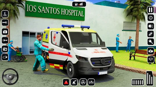 Ambulance Driver Simulator Car