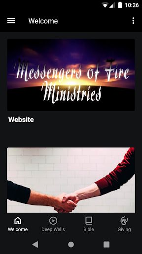 Android application Messengers of Fire Ministries screenshort