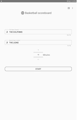 Basketball scoreboard