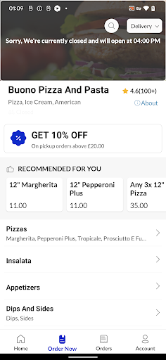 Buono Pizza And Pasta Screen 3