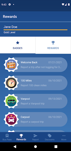 Club Ride Rewards Screen 3