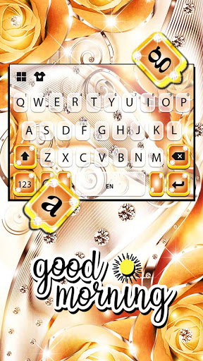 Luxury Diamond Keyboard Backgr Screen 2