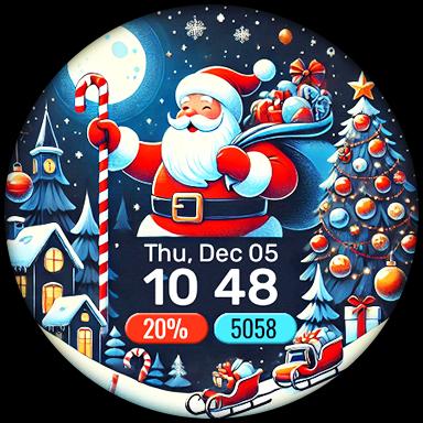 Holiday Santa Watch Face screenshot 16