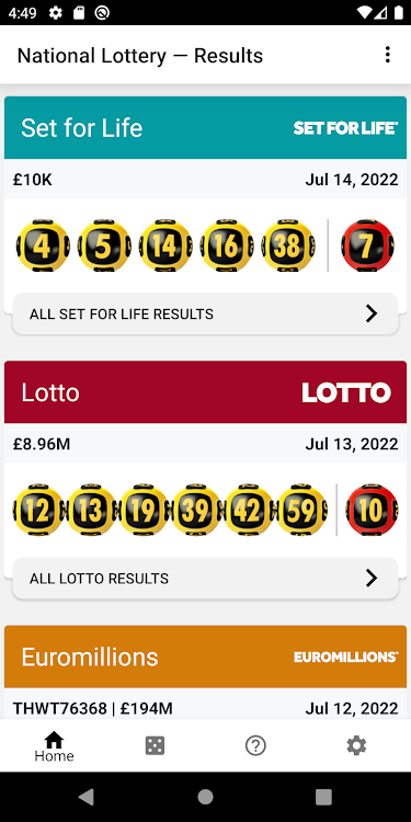 UK National Lottery Results - 2.0.8 - (Android)