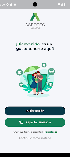 Android application Asertec Plus screenshort