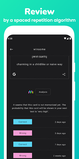 Memorize: Learn GRE Vocabulary Screen 3