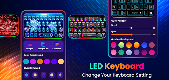 Neon LED Keyboard - RGB, Emoji