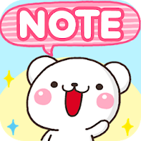 Sticky Note White Bear
