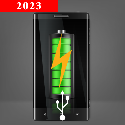 Battery charging animation logo