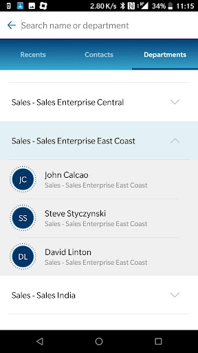 VocaNOM Voice-driven organizational phonebook