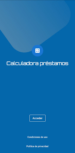 Android application Calculadora cuota de préstamo screenshort