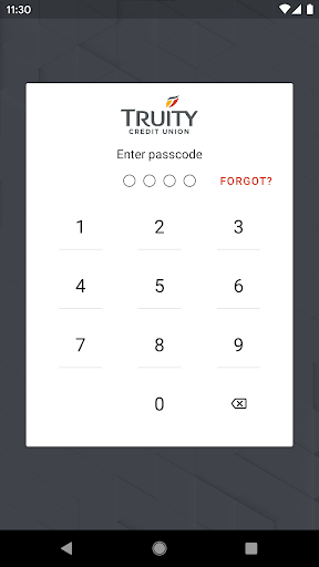 Android application TruityCU screenshort