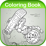 Coloring of Miles Tomorrowland icon