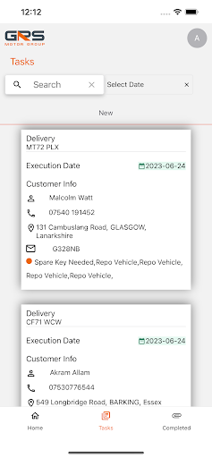 Grs Work Management Screen 3