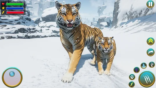 sobrevivência de animai tigres
