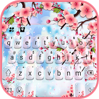 Тема для клавиатуры Pink Glass Sakura