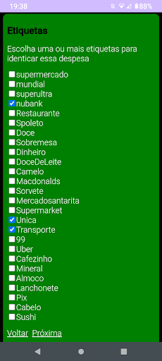 PlataPatrol Despesa Financeiro Screen 2