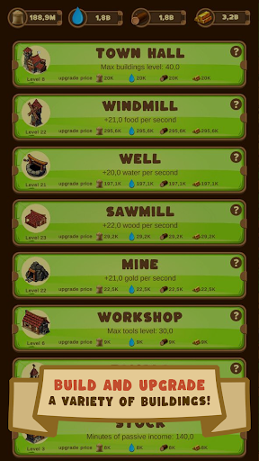 Auto village clicker idle game