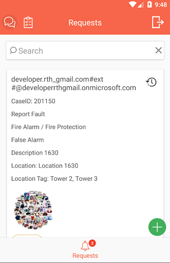 Android application Givaudan FacilityBot screenshort