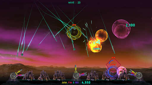 Android application Missile Command screenshort