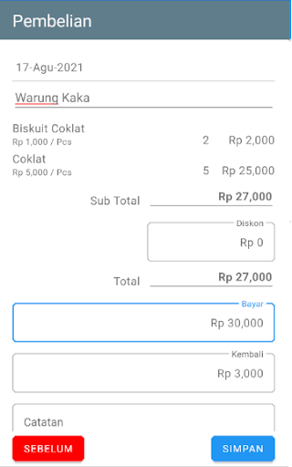Toko Kita Screen 2