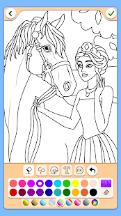 Princess Coloring Game Screenshot