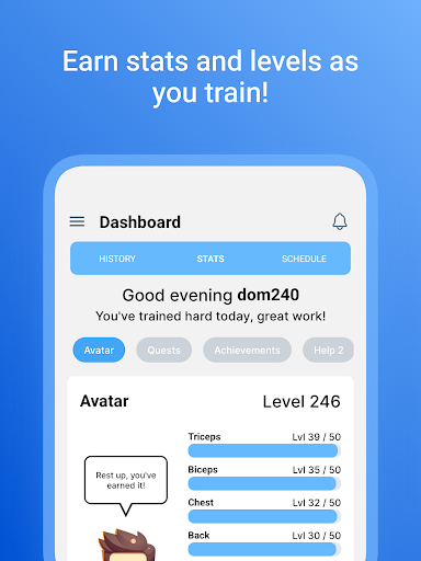 Screenshot of Workout Quest - Gamified Gym