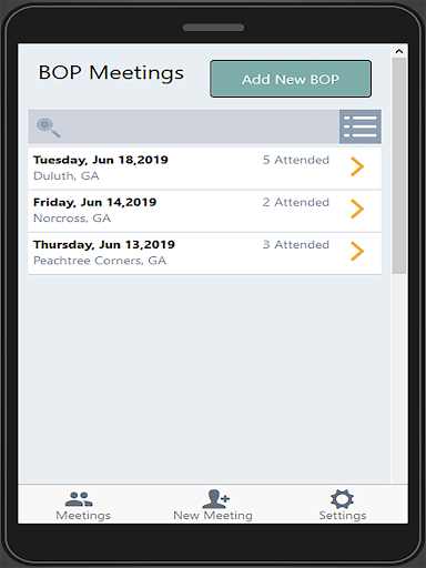 BOP Tracker Screen 3