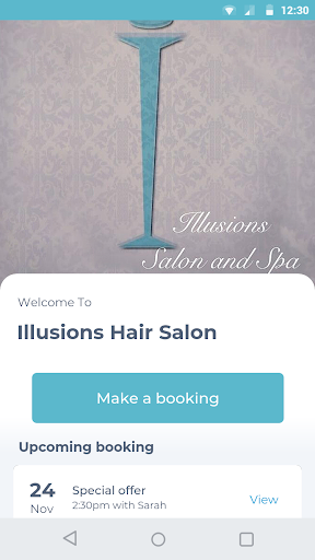 Android application Illusions Hair Salon screenshort