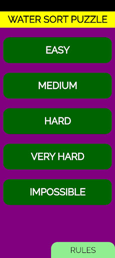 فرز المياه الملونه Water Sort Screen 2
